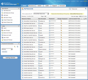 ManageEngine PasswordManager Pro Free Edition screenshot