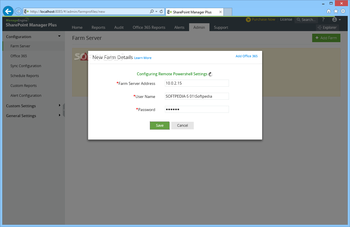ManageEngine SharePoint Manager Plus screenshot