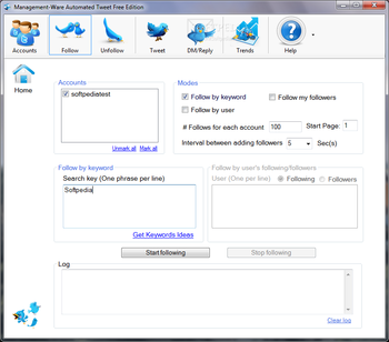 Management-Ware Automated Tweet Free Edition screenshot 2