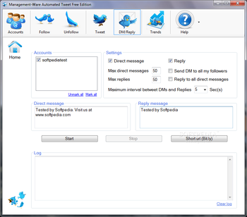 Management-Ware Automated Tweet Free Edition screenshot 5