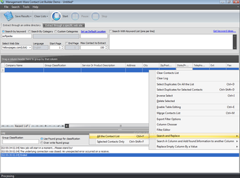 Management-Ware Contact List Builder screenshot