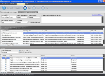 Management-Ware Email Address Finder screenshot 2