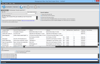 Management-Ware Yelp Data Scraper screenshot 2