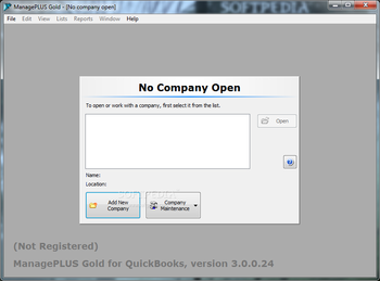 ManagePLUS for QuickBooks screenshot