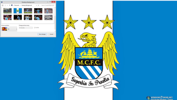 Manchester City Windows 7 Theme screenshot