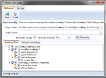 Manco .NET Obfuscator screenshot