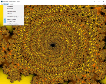 MandelX screenshot 2