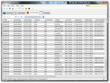 MANDIANT Web Historian screenshot 3