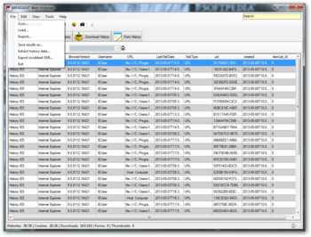 MANDIANT Web Historian screenshot 4