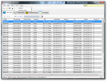 MANDIANT Web Historian screenshot 6