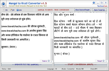 Mangal To Kruti Converter screenshot