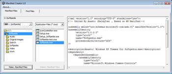 Manifest Creator screenshot