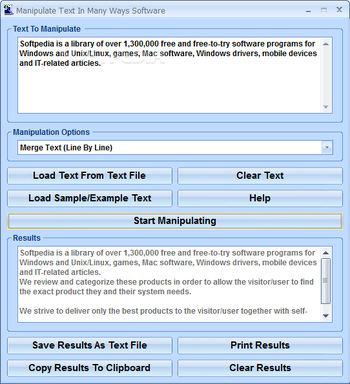 Manipulate Text In Many Ways Software screenshot 5
