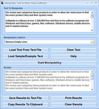 Manipulate Text In Many Ways Software screenshot 7