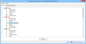 Manyprog PC Cleaner screenshot