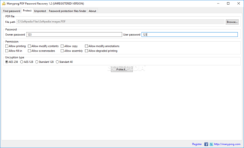 Manyprog PDF Password Recovery screenshot 4