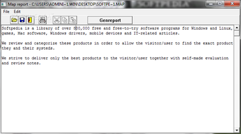 Map File Analyser screenshot
