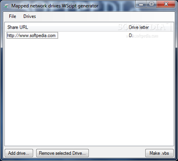 Map Network Drives WScript Generator screenshot