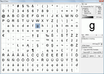 Map Of Chars screenshot