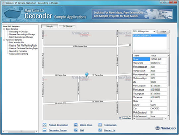 Map Suite Geocoder screenshot