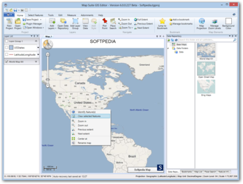 Map Suite GIS Editor screenshot