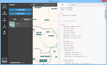 Mapbox Studio screenshot 2