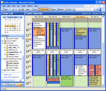 MAPILab Groupware Server screenshot