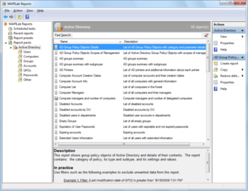 MAPILab Reports for Active Directory screenshot 2