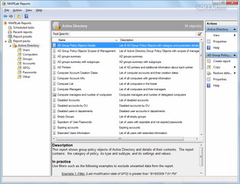 MAPILab Reports for Active Directory screenshot 3