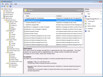 MAPILab Reports for Exchange Server screenshot