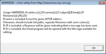 MAPISend screenshot