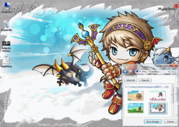MapleStory Windows 7 Theme screenshot