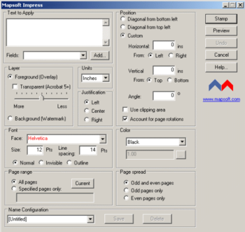 Mapsoft Impress screenshot