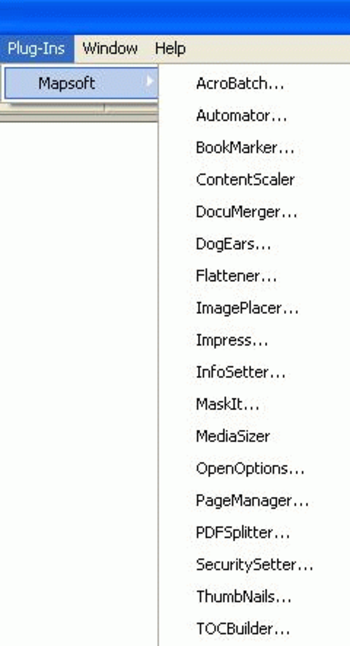 Mapsoft PDF Plug-in Suite screenshot