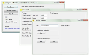 Marathon Sitemap and Link Crawler screenshot