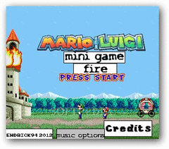 Mario and Luigi Fire Mini Game screenshot