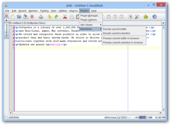 Markdown For jEdit screenshot