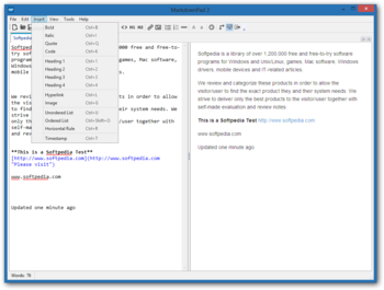 MarkdownPad screenshot 2