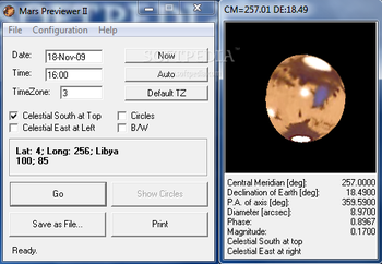 Mars Previewer II screenshot 2