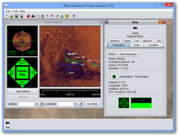 Mars Simulation Project screenshot 2