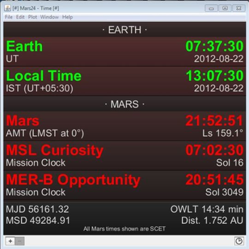 Mars24 screenshot