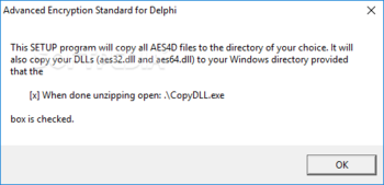 MarshallSoft AES Library for Delphi screenshot