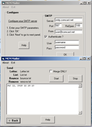 MarshallSoft Client Mailer for dBase screenshot