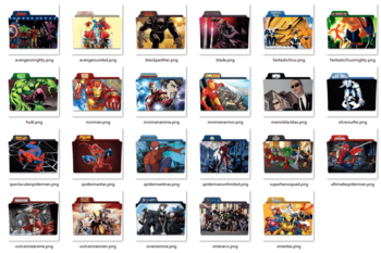 Marvel Shows Folder Icon Pack screenshot