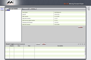 Marvell Raid Utility screenshot