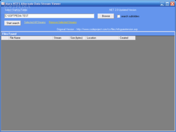 Marx NTFS Alternate Data Streams Viewer screenshot