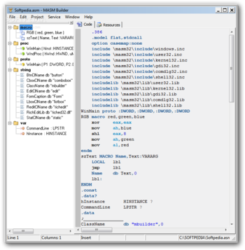 MASM Builder screenshot