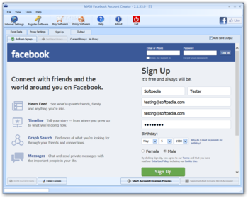 MASS Facebook Account Creator screenshot 2