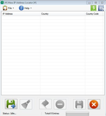 Mass IP Address Locator screenshot