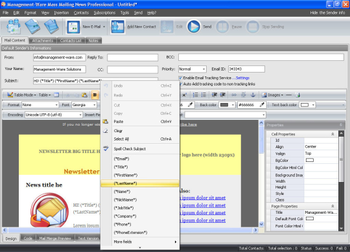 Mass Mailing News Personal Edition screenshot